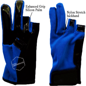 Parkour Sports Gloves - Blue Accented Pair