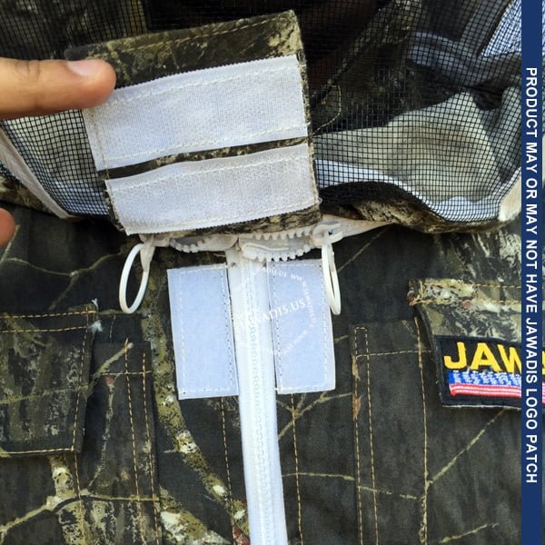 Jawadis Camouflage Beekeeping Suit – Close-Up of Fencing Style Veil
