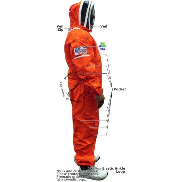 Jawadis beekeeping suit with multiple pockets for tool storage