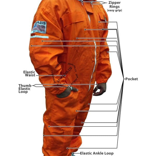 Jawadis Adult Beekeeper Full Bee Suit with easy zipper access at wrist and ankle