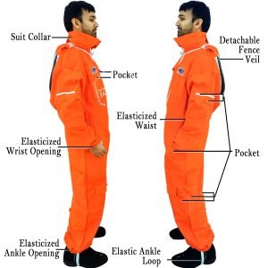 Rear leg and knee storage pockets on Jawadis bee keeper suit