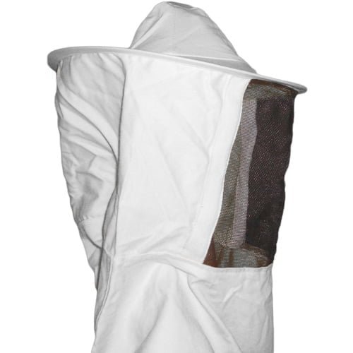 Sheriff-style veil of Jawadis Bee Suit offering face protection