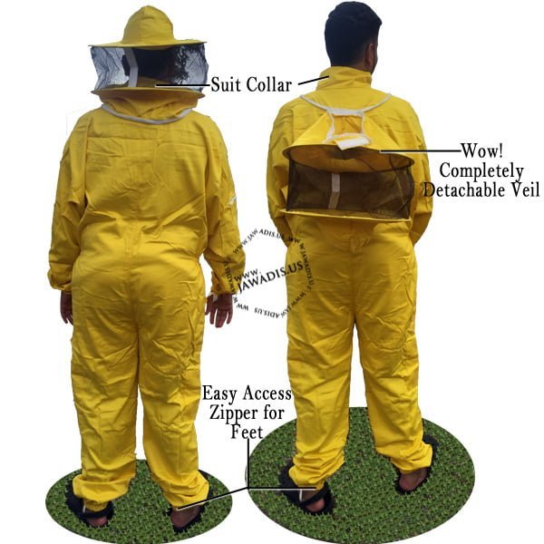 14 Pockets for Easy Access to Beekeeping Tools in Jawadis Beekeeper Suit