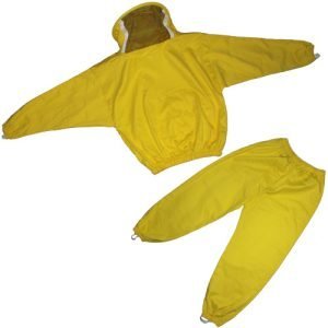 Jawadis Premium Sheriff-Style Veil Beekeeper Outfit - Yellow Protective Gear