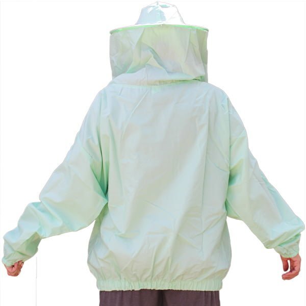 Beekeeper Pullover Jacket with Veil - Premium Cotton, Unisex Design | Perfect for Beekeeping, Gardening, and Pest Control | Solid Green Comfort 🐝 - Image 6