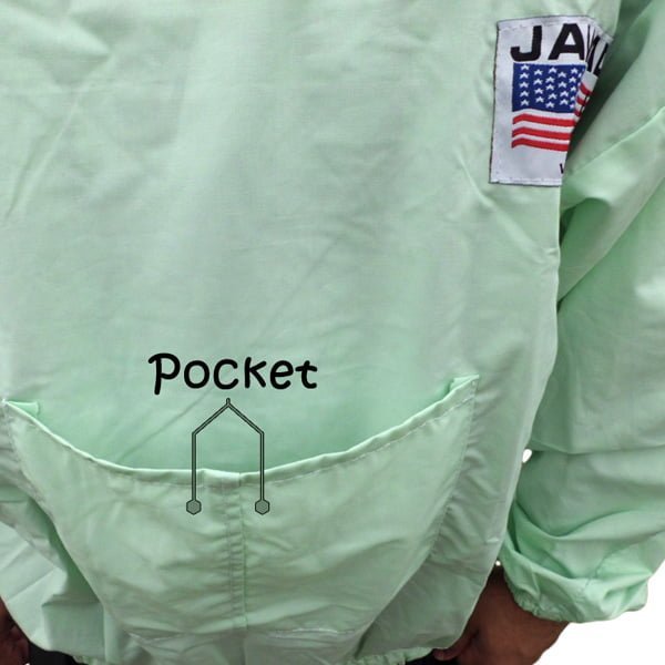 Beekeeper Pullover Jacket with Veil - Premium Cotton, Unisex Design | Perfect for Beekeeping, Gardening, and Pest Control | Solid Green Comfort 🐝 - Image 4