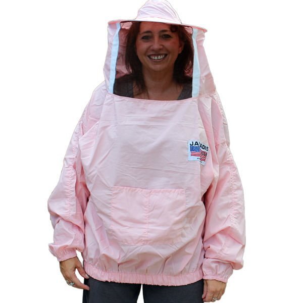 Pink Beekeeper Pullover Jacket – Stylish & Protective Unisex Design for Beekeeping, Pest Control, and Animal Handling in Gardens - Image 7