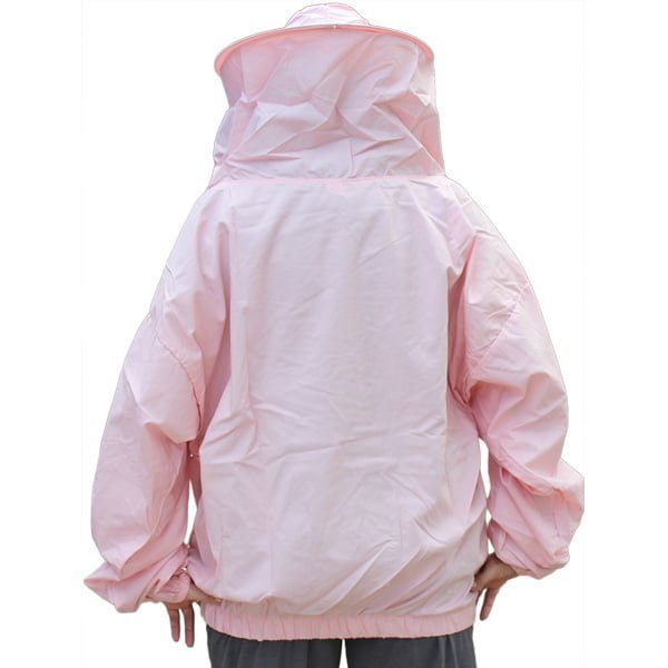 Pink Beekeeper Pullover Jacket – Stylish & Protective Unisex Design for Beekeeping, Pest Control, and Animal Handling in Gardens - Image 6