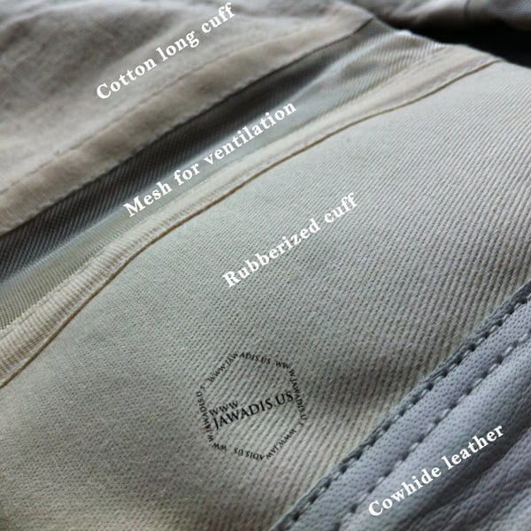 Premium Ventilated Cowhide Gloves for Beekeeping and Gardening - White - Image 4