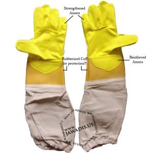 Yellow Amara Beekeeper Gardener Gloves: Premium Protection & Comfort