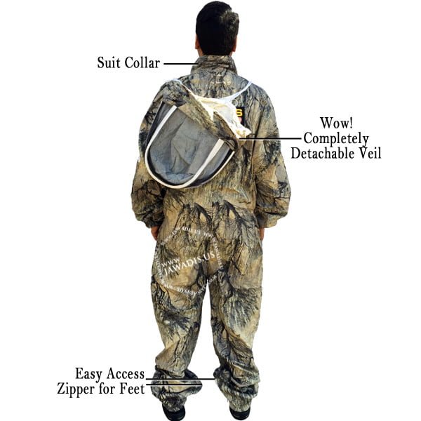 Explore Nature Safely with Beekeeper Overall Suit – Camo Design for Kids | Protective, Stylish, and Fun Beekeeping Adventure Gear! - Image 5