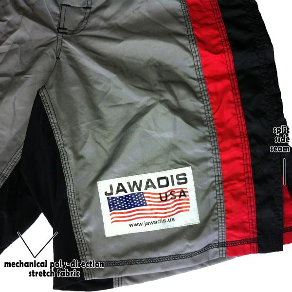 A3508d001 Jawadis Gray Mma Grappling Kickboxing Shorts B