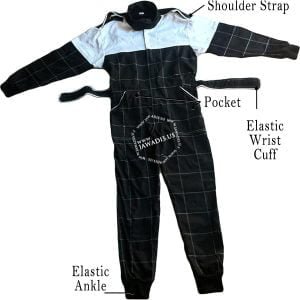 A4101a001 Jawadis White Black Karting Overall A