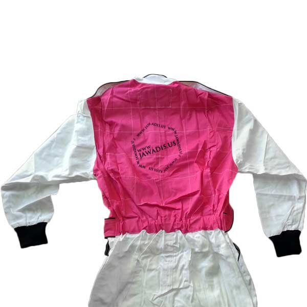 A4117k001 Jawadis Pink White Car Racing Suit D