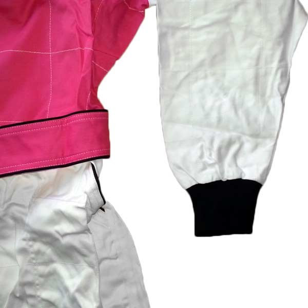 A4117k001 Jawadis Pink White Car Racing Suit F