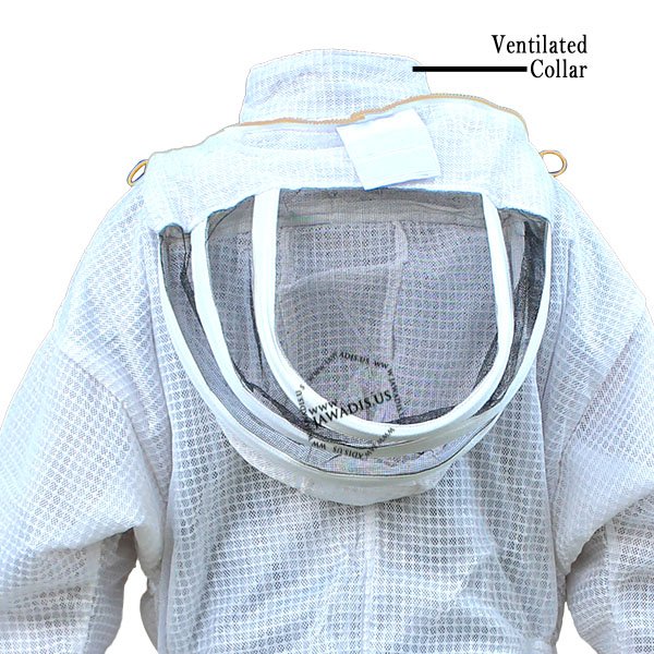 Jawadis fencing-style veil flipped back showing removable veil feature